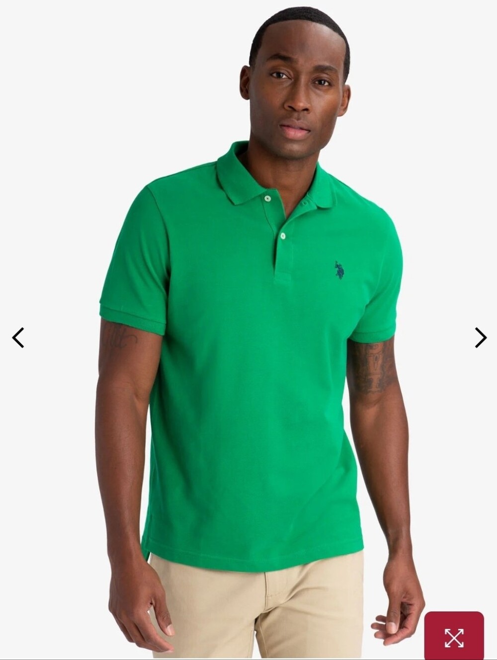 U.S. Polo Assn. Men's Short-Sleeve Polo Shirt - Bright Green